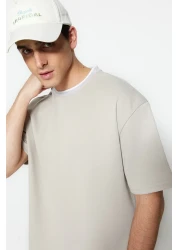  Collection Premium Textured Oversize Knitwear Pike T-Shirt - Tmnss23Ts00079