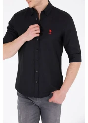 U.S. Polo Assn. Men's Black Long Sleeve Shirt - Basic Model50262932-VR046