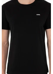 U.S. Polo Assn. Men's Regular Fit Crew Neck Black Basic T-Shirt 50284640 -Vr046
