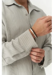 MAİ COLLECTİON Dylan Gray Men's Shirt