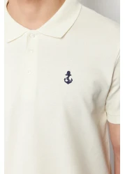  Collection تي شيرت بياقة بولو بقصة عادية 100% قطن TMNSS23PO00031