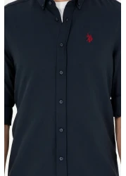 U.S. Polo Assn. Navy Blue Long Sleeve Men's Shirt -50288629-VR033
