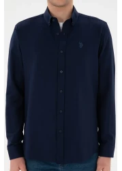 U.S. Polo Assn. Men's Navy Blue Long Sleeve Basic Shirt 50296777 -Vr033