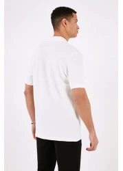 Buratti Cotton Regular Fit Zippered Polo Neck T Shirt Men's POLO T SHIRT5902434