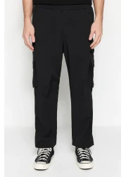  Collection Technical Parachute Fabric Black Jogger Pants - TMNSS23PL00028