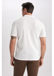 Defacto تي شيرت بولو بأكمام قصيرة وقصة ضيقة W9274az23sp