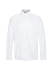  Collection White Regular Fit Embroidery Detailed Easy-Iron Smart Shirt Tmnaw24Go00089