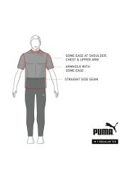 Puma 58666601 Ess Logo تي شيرت رياضي للرجال