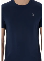 U.S. Polo Assn. Men's Regular Fit Crew Neck Navy Blue Basic T-Shirt 50298015 -Vr033