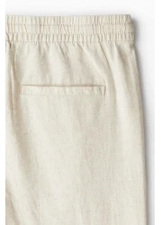 H&M Regular Fit Linen-blend trousers