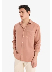 Defacto قميص بأكمام طويلة وقصة عادية B2907AX25SP