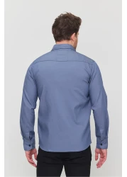 YXC قميص جينز رجالي بقصة ضيقة