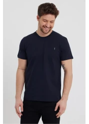 COMBİNE MİCHAİL Standard Pattern Relaxed Crew Neck Embroidery Detailed 5-pack T-shirt