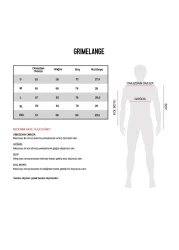 GRIMELANGE Joel Men's 100% Organic Cotton Thick Fabric Oversize Black T-Shirt with Special Textured Label Detail