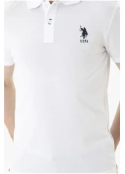 U.S. Polo Assn. BASE. Polo Assn. Men's White Basic T-Shirt