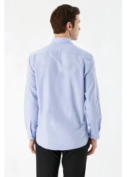 Morven Slim Fit Solid Hard Neck Easy-Ironing (Gift Boxed) Long Sleeve Shirt