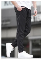 Madmext Black Jogger Pants 4242