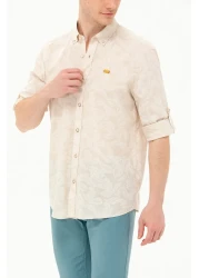 U.S. Polo Assn. قميص إكرو بأكمام طويلة للرجال 50263598 -vr019