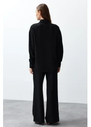  Collection طقم قميص وبنطلون أسود - TWOSS24AU00095