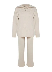  Collection Wide Fit Zippered Knitwear Set - TWOAW24AU00026