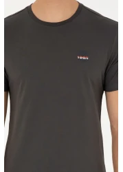 U.S. Polo Assn. Men's Regular Fit Crew Neck Anthracite T-Shirt 50294329 -Vr006