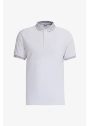 AC&Co / Altınyıldız Classics Men's Slim Fit Polo Collar T-Shirt Set of 3 - Black, White, Navy Blue, Non-Shrink Cotton