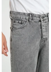 İLKCET MODA Men's Loose Fitting Baggy Jean Trousers