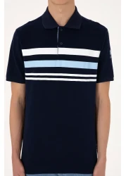 U.S. Polo Assn. Men's Regular Fit Polo Neck Navy Blue T-Shirt 50306817-Vr033