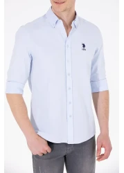 U.S. Polo Assn. Light Blue Men's Basic Shirt - Long Sleeve50262932-VR003