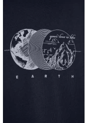  Collection Oversize Black PrinTed CoTTon T-Shirt - TMNSS23TS00261