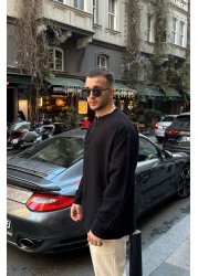 Livio Ferri Tokma Men's Summer Cotton Shirt with Stand Collar and Buttoned Comfortable Fit