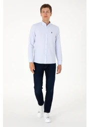 U.S. Polo Assn. Men's Light Blue Long Sleeve Basic Shirt 50306338 -Vr003