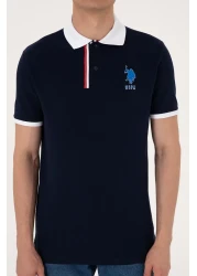 U.S. Polo Assn. Men's Regular Fit Navy Blue Polo Neck T-Shirt 50299761-Vr033