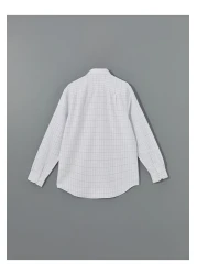 LC Waikiki قميص رجالي من LCWAIKIKI ذو قصة رسمية وأكمام طويلة منقوشة