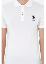 U.S. Polo Assn. تي شيرت أبيض رجالي - موديل أساسي50284633-VR013