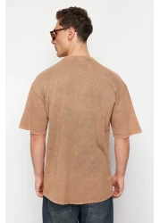  Collection Pale Effect Text Printed Oversize Cotton T-Shirt - TMNSS23TS00174