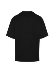  Collection Black Oversize Short Sleeve Basic T-Shirt Tmnss22Ts00049