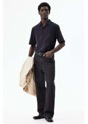 H&M Regular Fit Linen-blend resort shirt