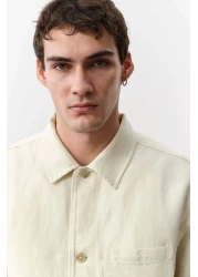 H&M Regular Fit Linen-blend overshirt