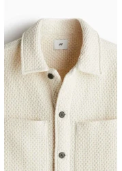 H&M Regular Fit Waffled overshirt