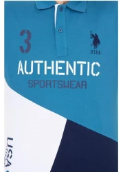 U.S. Polo Assn. Men's Petrol Polo Neck T-shirt