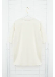  Collection تي شيرت مطبوع عليه نص واسع - TMNSS23TS00083