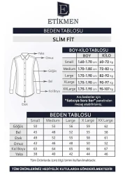 Etikmen Men's Shirt - Lilac, Dobby Pattern, Slimfit, Gift Box