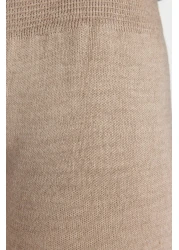  Modest Mink Slit Knitwear - Wide Leg and Bottom-Top Set (Tctaw24Us00028)