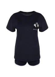  Collection طقم بيجامة شورت رياضي قطن 100% مطبوع باندا - THMSS22PT00005