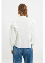  Collection قميص منسوج إكرو مع إكسسوارات - TPRAW22GO1089