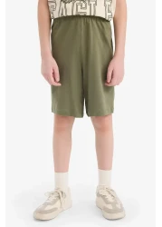 Defacto طقم للأولاد مكون من قطعتين تي شيرت مطبوع بأكمام قصيرة وشورت E8826a825hs