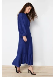  Modest Saks Jacquard Floral Woven Dress Tctss24Eb00064