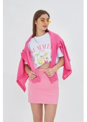 The Champ Clothing تي شيرت نسائي بتصميم صيفي مطبوع 100%