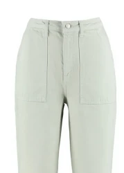  Collection جيب حجري مفصل عالي الخصر واسع الساق جينز TWOAW22JE0595